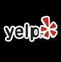 Yelp logo indicating customer reviews for Chicago New Year's Eve event